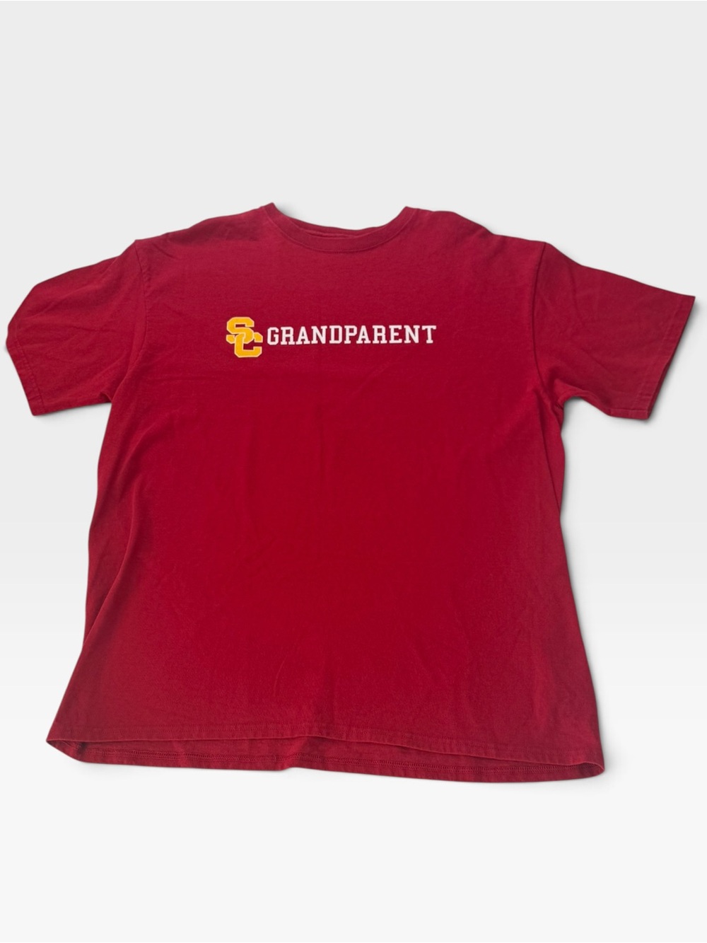 USC Grandparent Short Sleeve Tee in Cardinal Red Mens Size Large